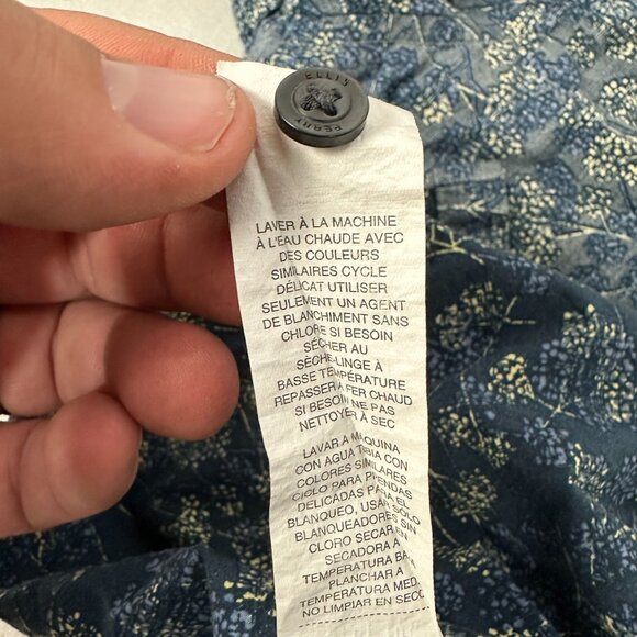 Perry Ellis Mens Floral Short Sleeve Button-Up Shirt Size Large - Picture 8 of 8